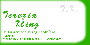 terezia kling business card